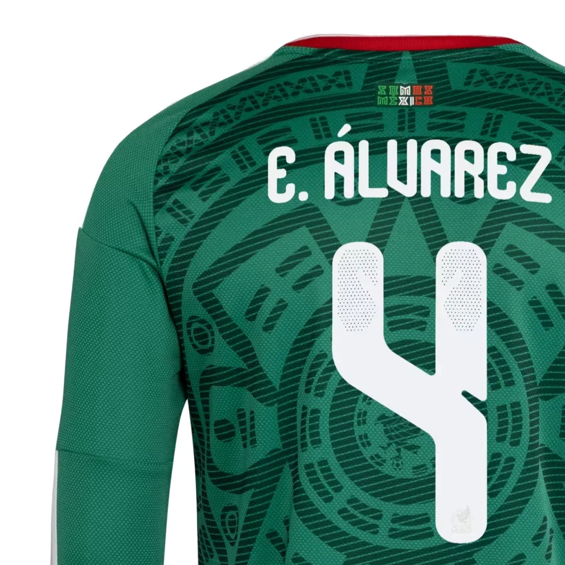 Мужская футболка с длинным рукавом Mexico 26 Home Julian Alvarez Adidas, зеленый — фото 3