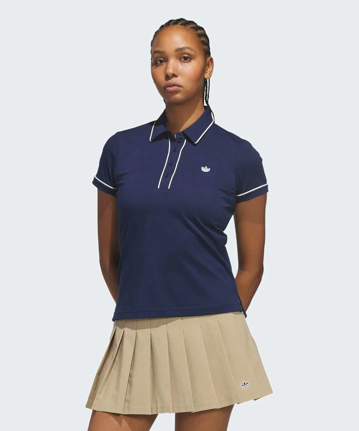Женское поло Adidas Golf Original Solids, Синий