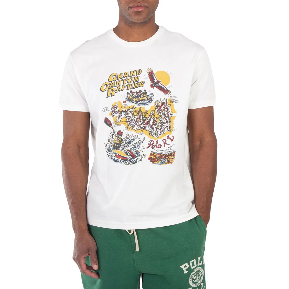 Футболка с графическим принтом Grand Canyon Classic-Fit Polo Ralph Lauren, White