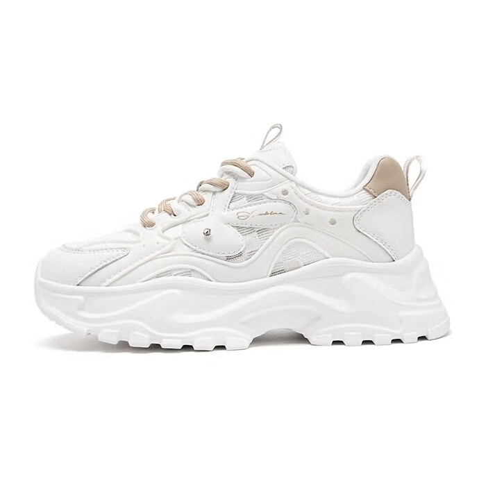 

Кроссовки Eblan Thick-soled Mesh Breathable (размер 37), белый/песочный