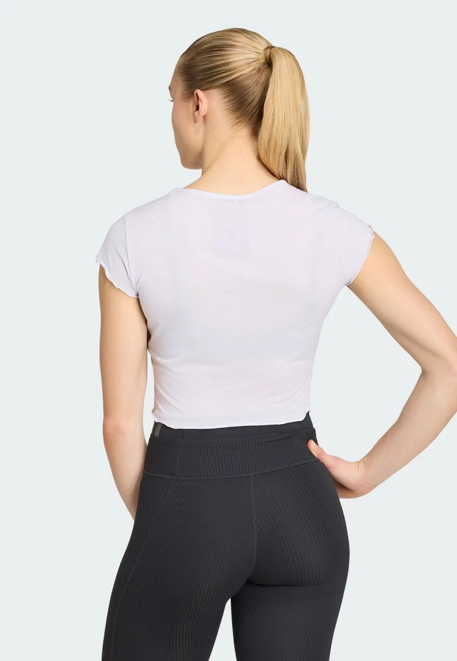 Футболка ADIDAS PERFORMANCE Performance Shirt 'Motion' пастельно-фиолетового цвета — фото 3