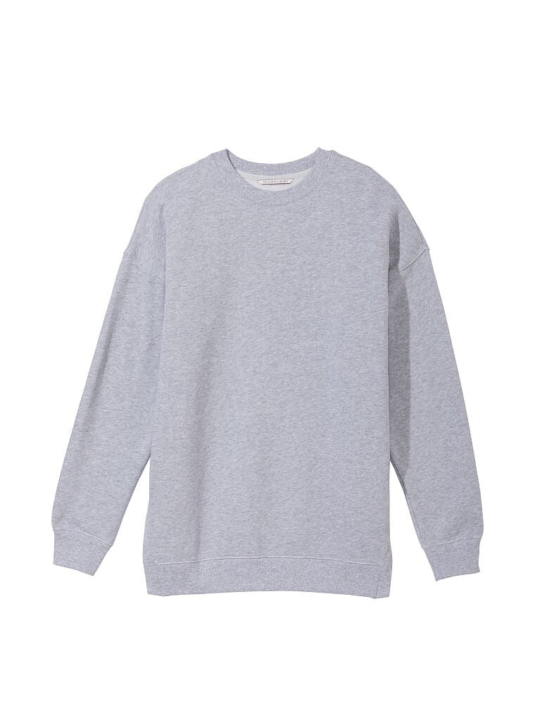 

Свитшот Victoria's Secret Cotton Fleece Mock Neck, серый