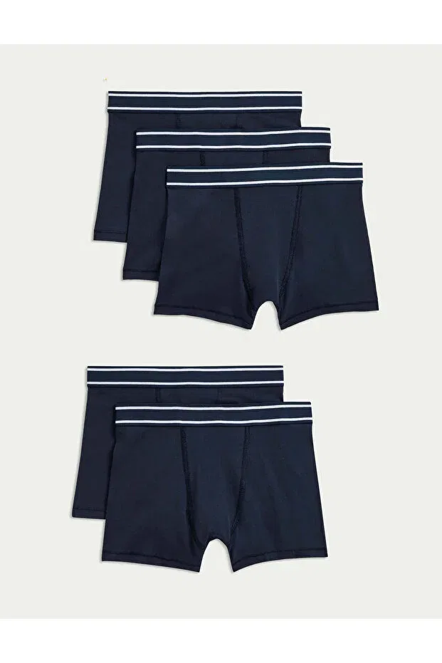 Детские трусы для девочек набор 5 штук Marks & Spencer, Navy Blue