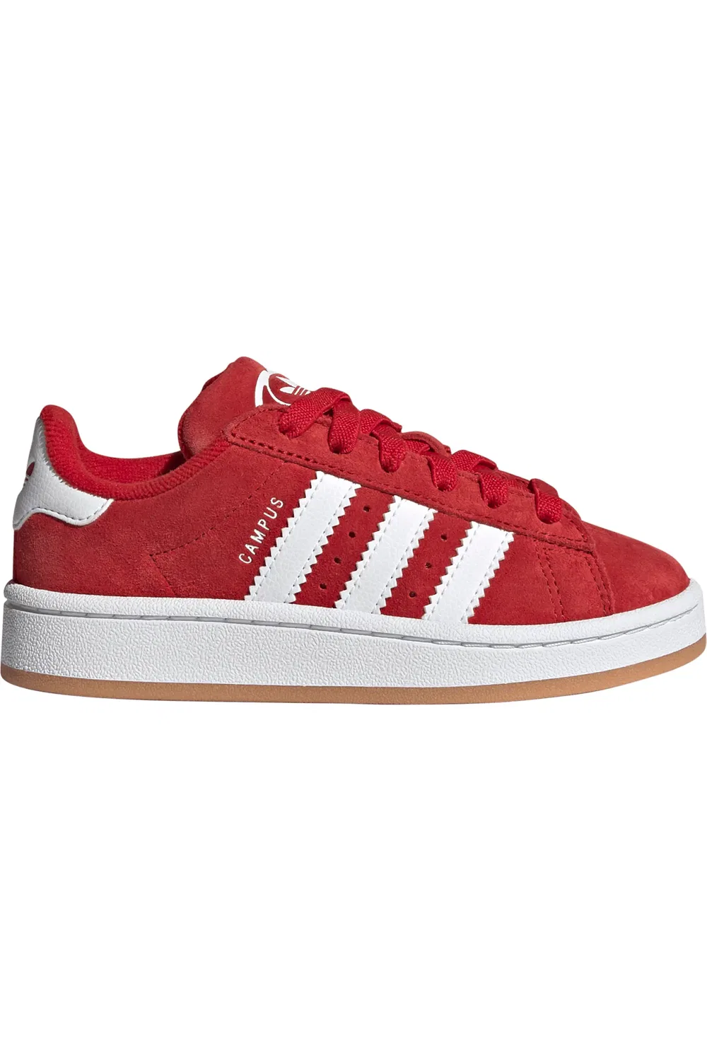 Кроссовки детские на шнуровке Campus 00s adidas, Better Scarlet/White — фото 3
