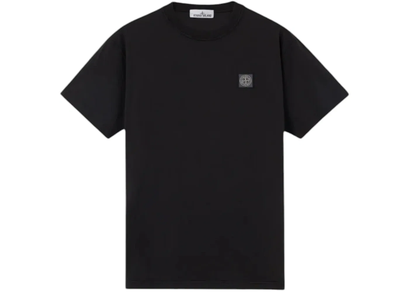 Мужская футболка с логотипом Stone Island, Black