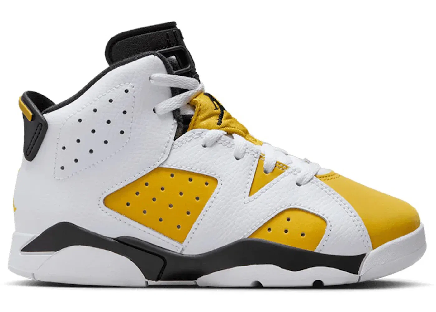Детские кроссовки lifestyle с принтом Jordan 6 Retro Jordan, White/Yellow Ochre-Black