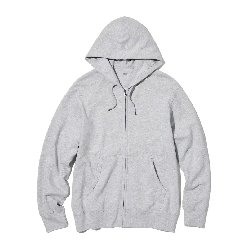 

Толстовка Uniqlo Sweat Zipped Hoodie, серый