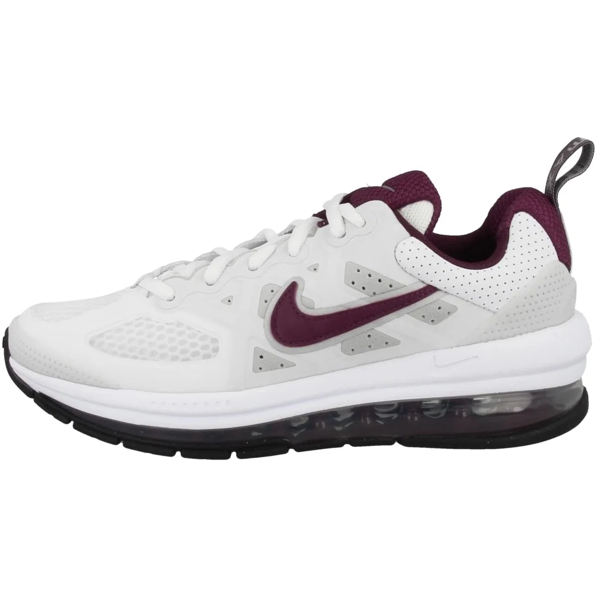 Детские кроссовки для мальчиков с кожаным верхом Air Max Genome NIKE, White Dark Beetroot Photon Dust Grey Fog
