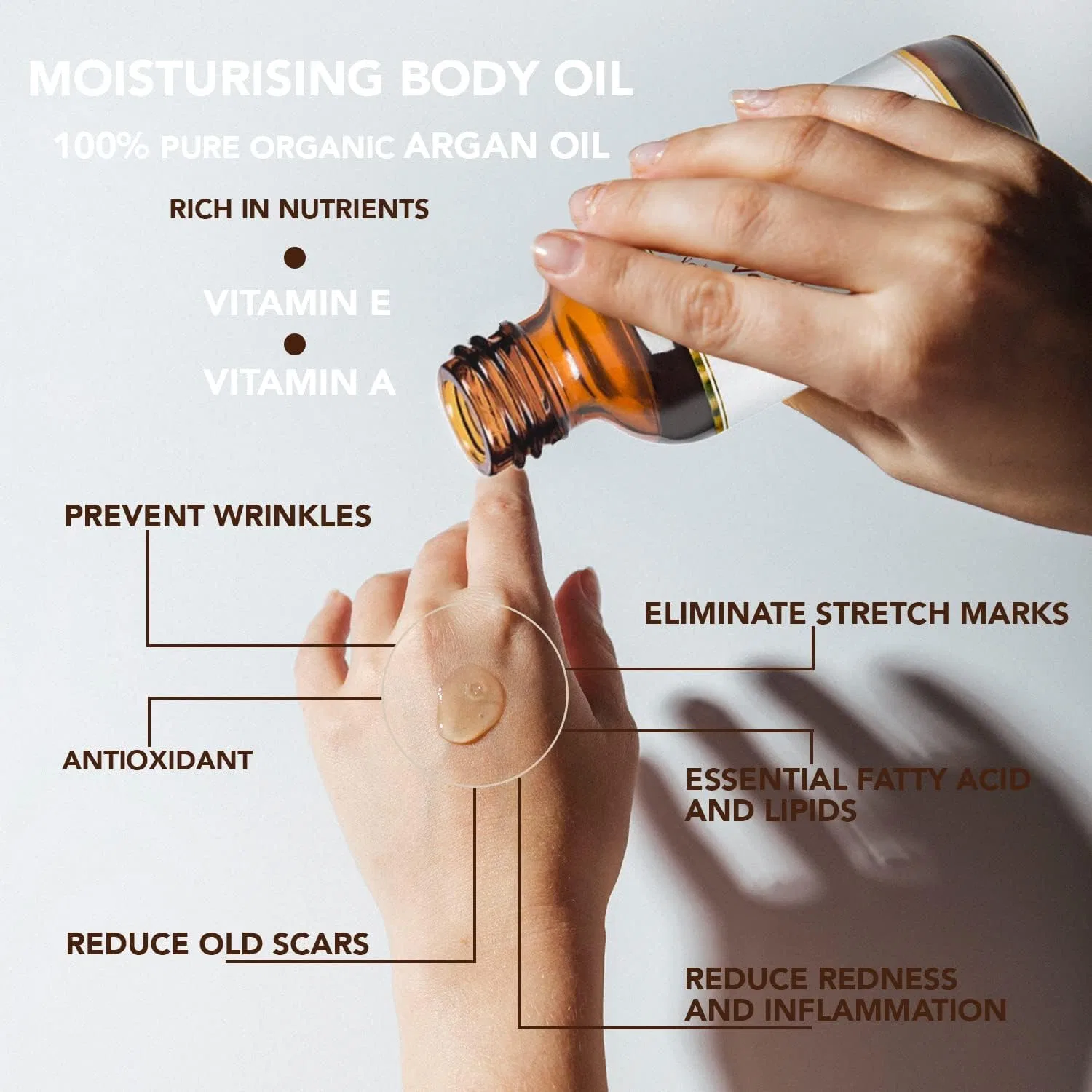 Масло для лица, волос и ногтей Simon & Tom Organic Argan Oil, 100 мл — фото 4