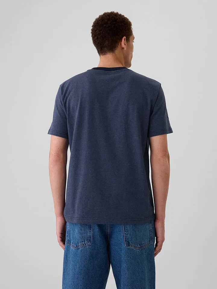 Женская свободная футболка GAP, Dark Blue — фото 2