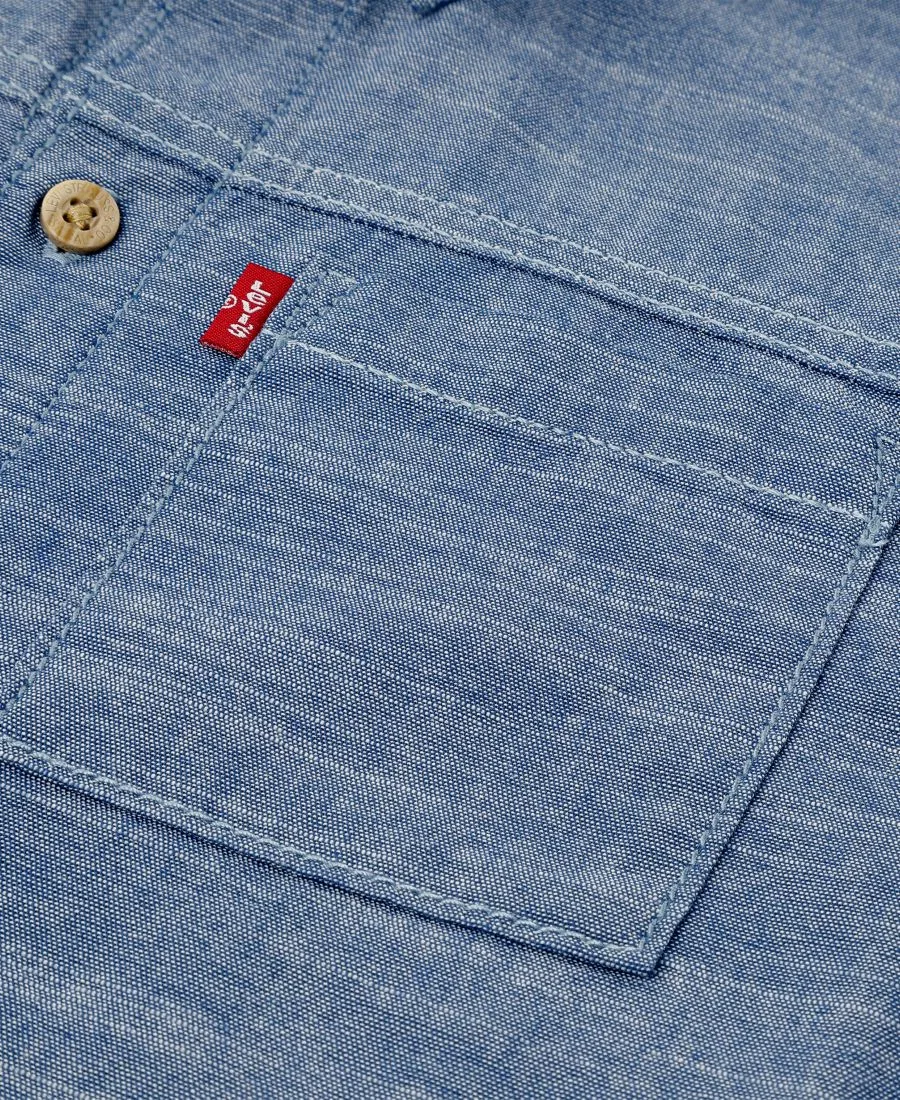 Комплект из рубашки и брюк Chambray Top and Pants Levi's, Blue Gray — фото 4