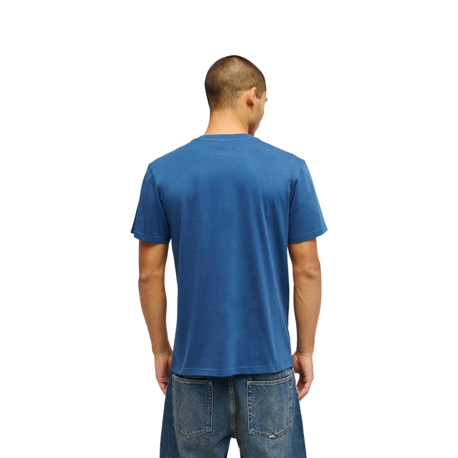 Детская хлопковая футболка с коротким рукавом Ev Mini Logo Quiksilver, Dark Denim — фото 2