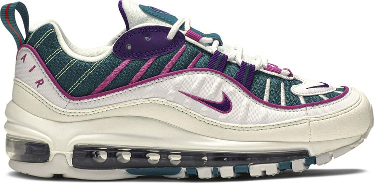 Кроссовки Nike Wmns Air Max 98 'Teal Purple', бирюзовый - фото