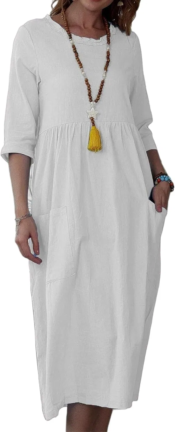 Женское платье летнее короткое с коротким рукавом, White