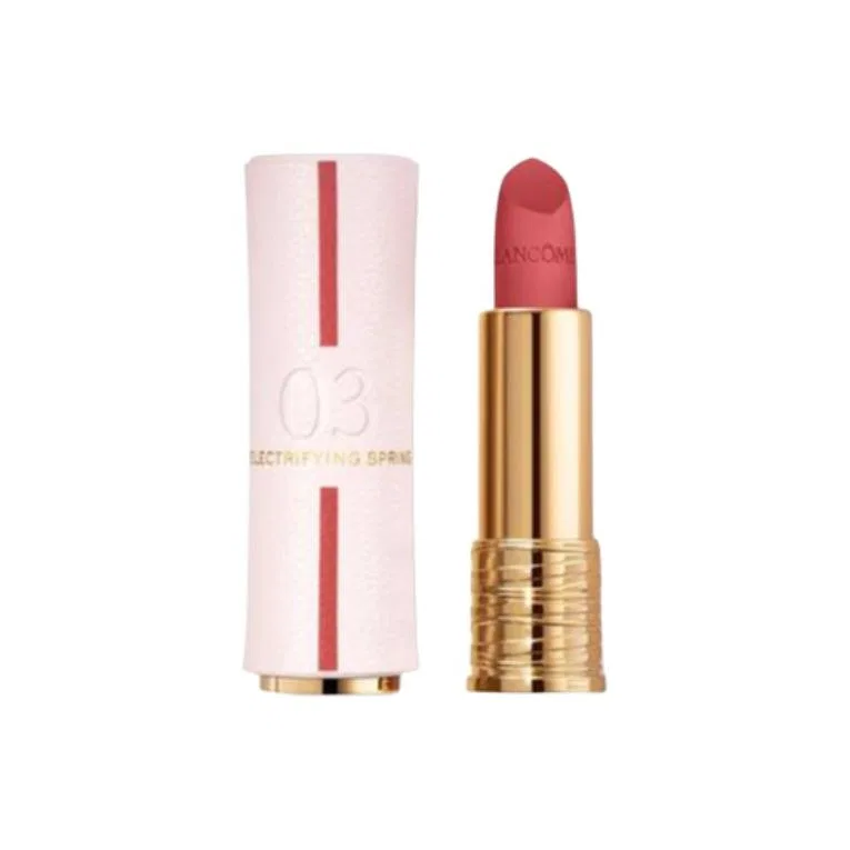 Женская помада бархатная 3.4 г, модель 25 Qixi Festival Limited Lucky Lipstick, LANCOME, оттенок 03# Heart-Fluttering Spring