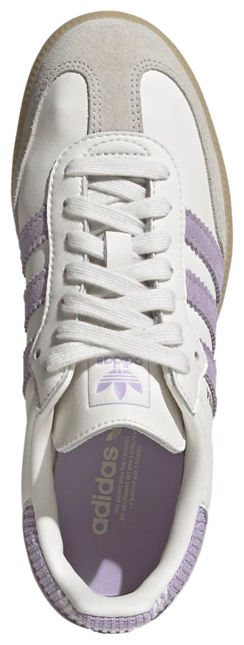 Кроссовки для девочек Samba OG Adidas, цвет Cloud White/Power Plum/Gum — фото 4