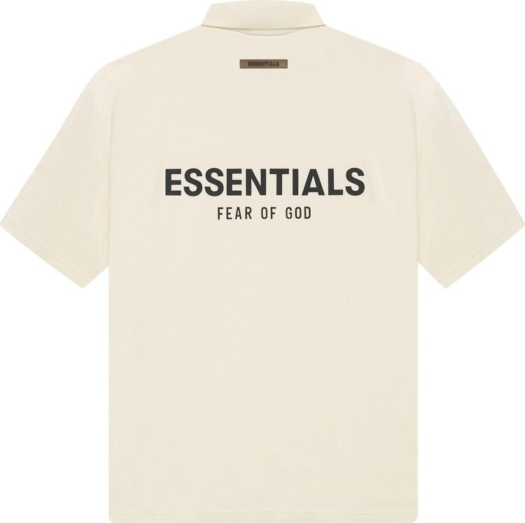 Футболка Fear of God Essentials Short-Sleeve Polo 'Buttercream', кремовый — фото 3