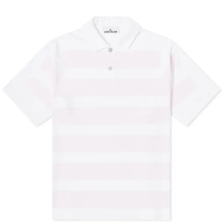 

Рубашка-поло Stone Island Marina Stripe, белый