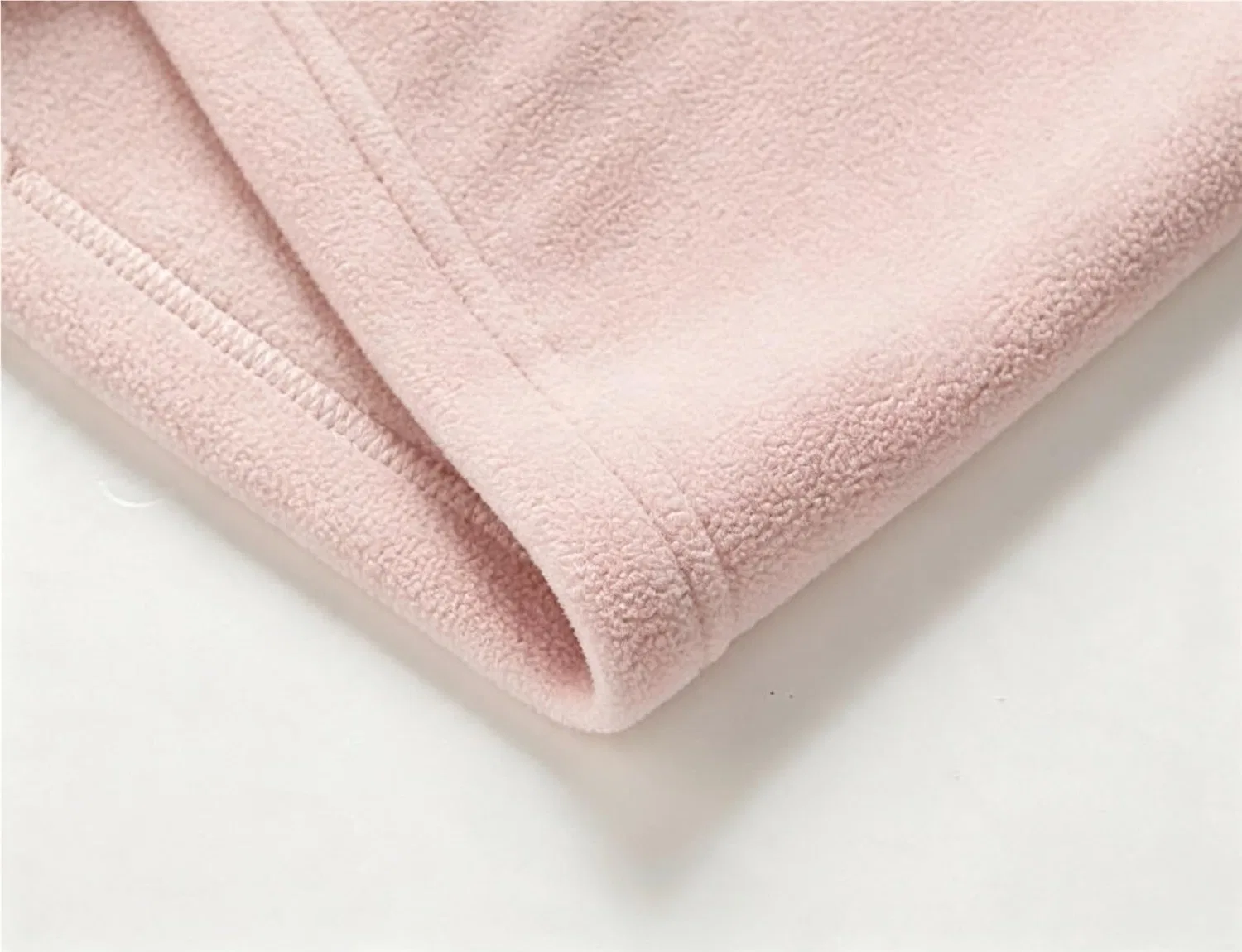 Женская куртка из флиса с высоким воротником и карманами, Pink — фото 4
