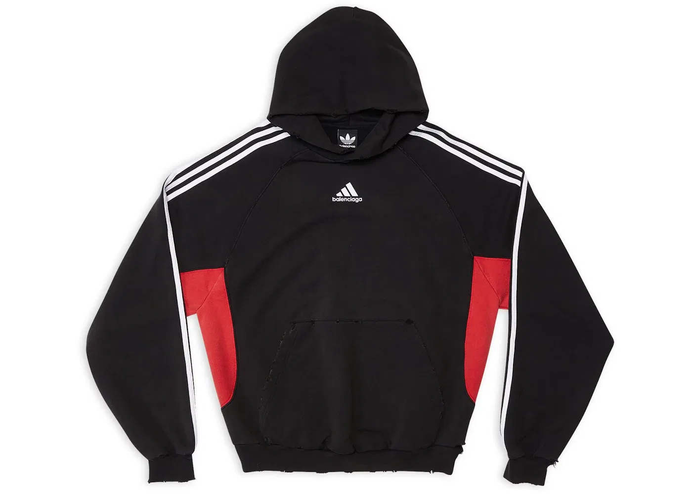 Мужской худи с принтом Fit Balenciaga, Black