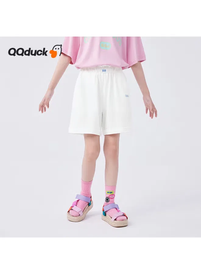 Шорты с бантом-бабочкой для девочек Qq Duck, белый