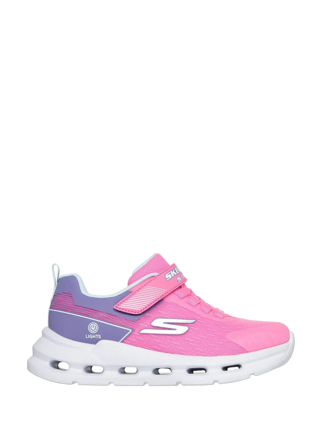 Кроссовки со светодиодами Skechers Glide-Step Lights, розовый