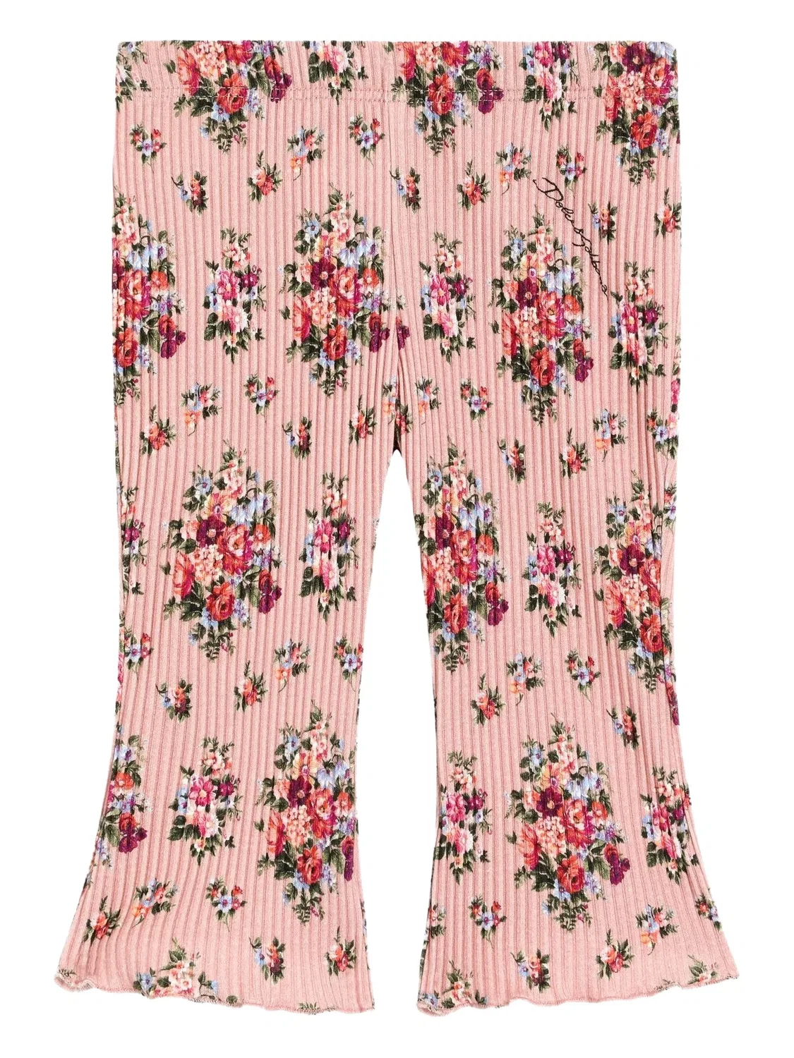 Штаны с цветочным рисунком Dolce & Gabbana, розовый