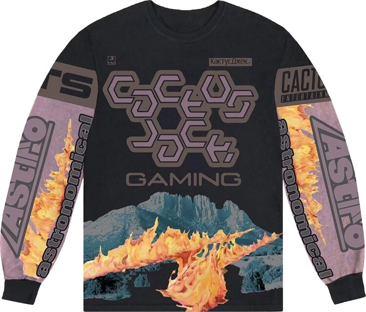 

Лонгслив Cactus Jack by Travis Scott The Scotts Gaming I Long-Sleeve Jersey 'Black', черный