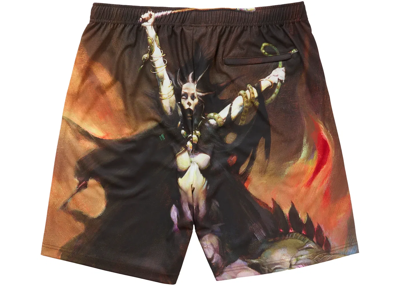 Мужские шорты с принтом Frazetta Soccer Short Supreme, Woman With Scythe — фото 2