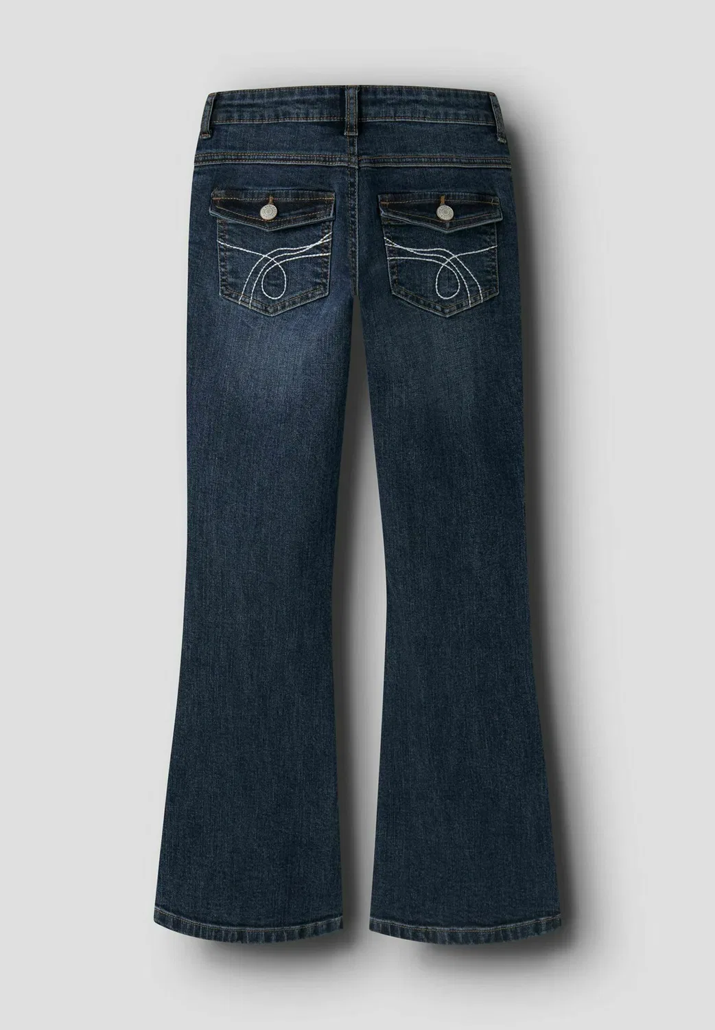 Джинсы-Клеш с низкой посадкой - джинсы-клеш Name It, Dark Blue Denim — фото 2