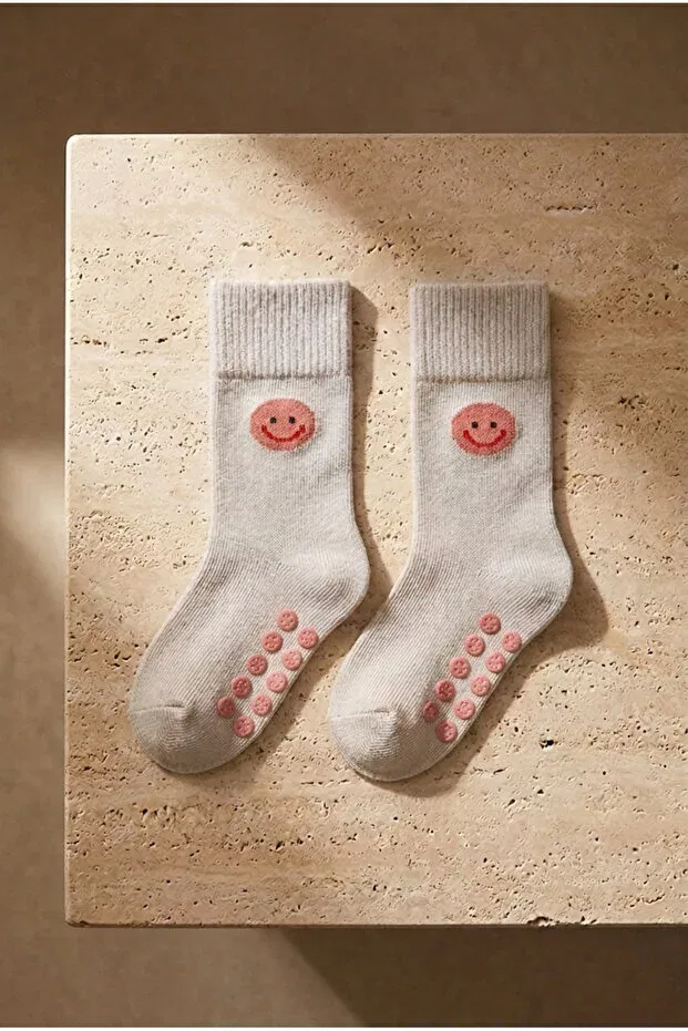 Детские носки для новорожденных с принтом 3-pack Smiling Face Patterned Katia&Bony, Multicolored — фото 2