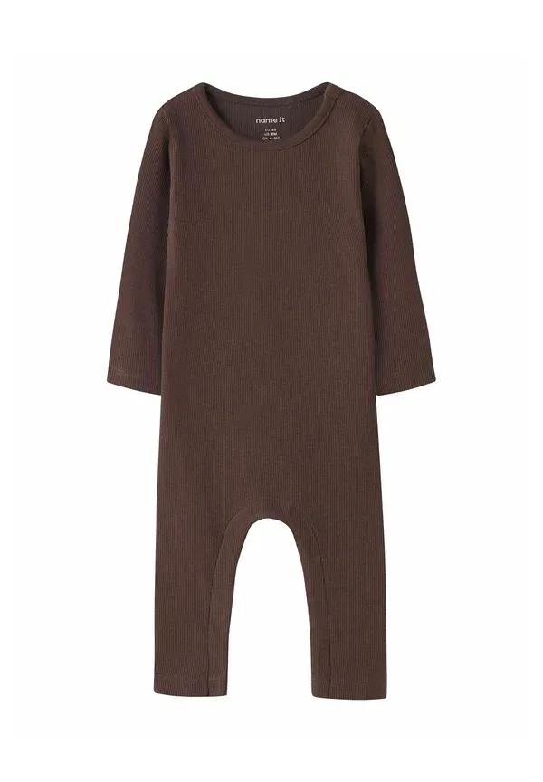 Комбинезон трикотажный Strampler rippstrick unisex Name It, French Roast