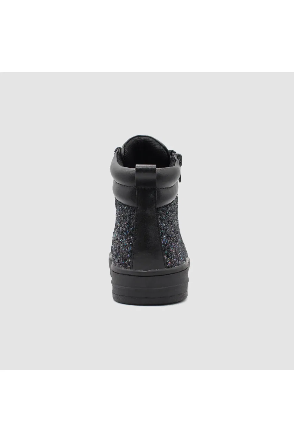 Детские кроссовки адаптивные высокие Rodeo DrD Kids Footwear, Black Sparkle — фото 2