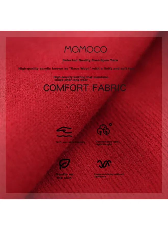 Жилет вязаный с мультяшным принтом Momoco, красный