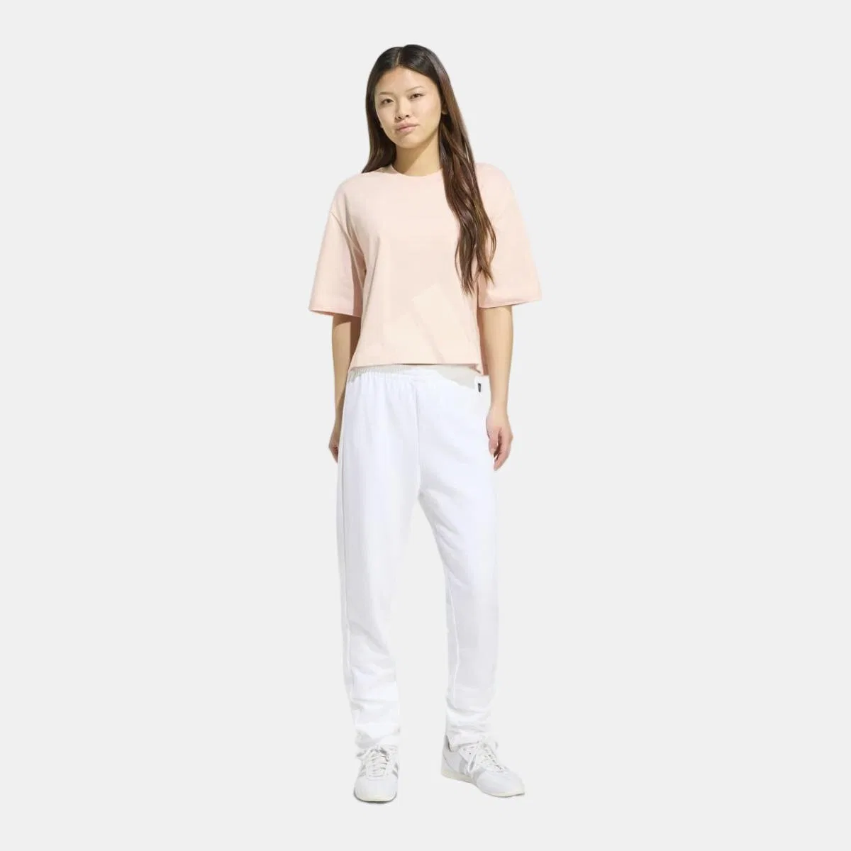 Женская футболка, Essentials Big Logo Boyfriend, adidas, розовый — фото 3
