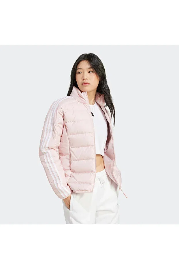 Женская зимняя куртка-парка с наполнителем из пера Adidas, Pink — фото 2