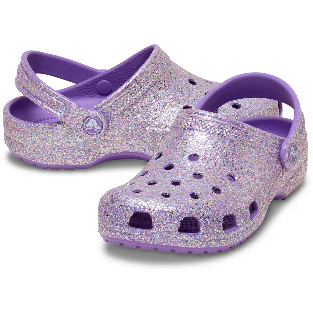 Сабо Classic Fantasy Glitter Crocs, фиолетовый — фото 3
