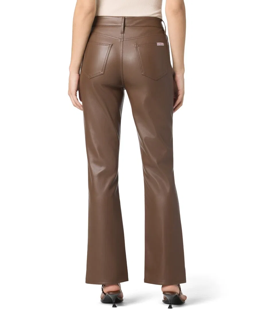 Брюки-клеш из кожзаменителя Blair High-Rise Hudson Jeans, Espresso — фото 3
