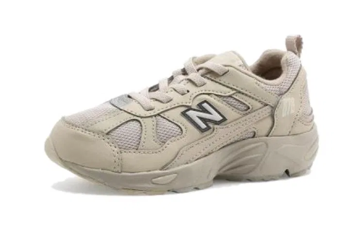 Детские кроссовки для мальчиков с сеткой и кожей NB 878, New Balance, Milk Tea — фото 4