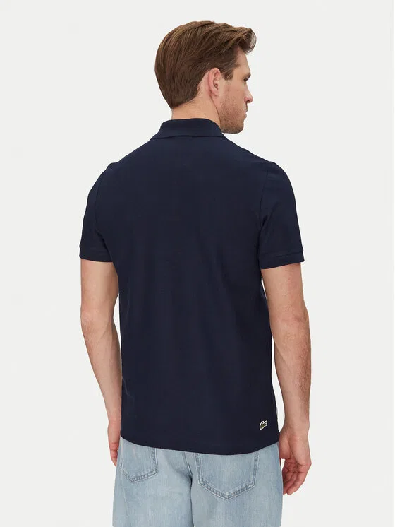 Футболка поло Lacoste regular fit, темно-синий — фото 3