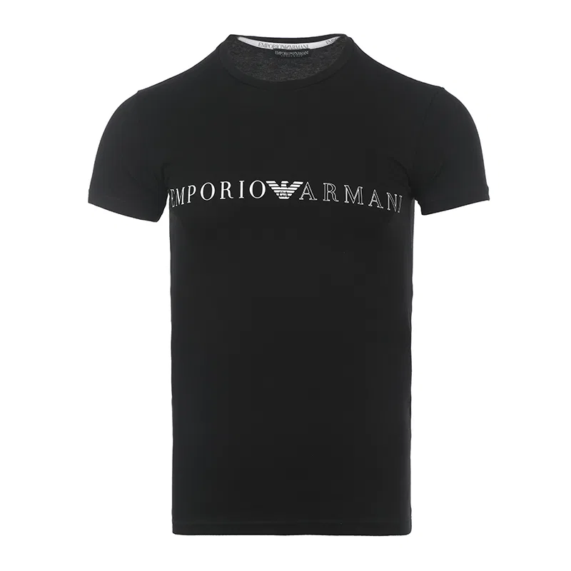 Мужская футболка с коротким рукавом, EMPORIO ARMANI, Black