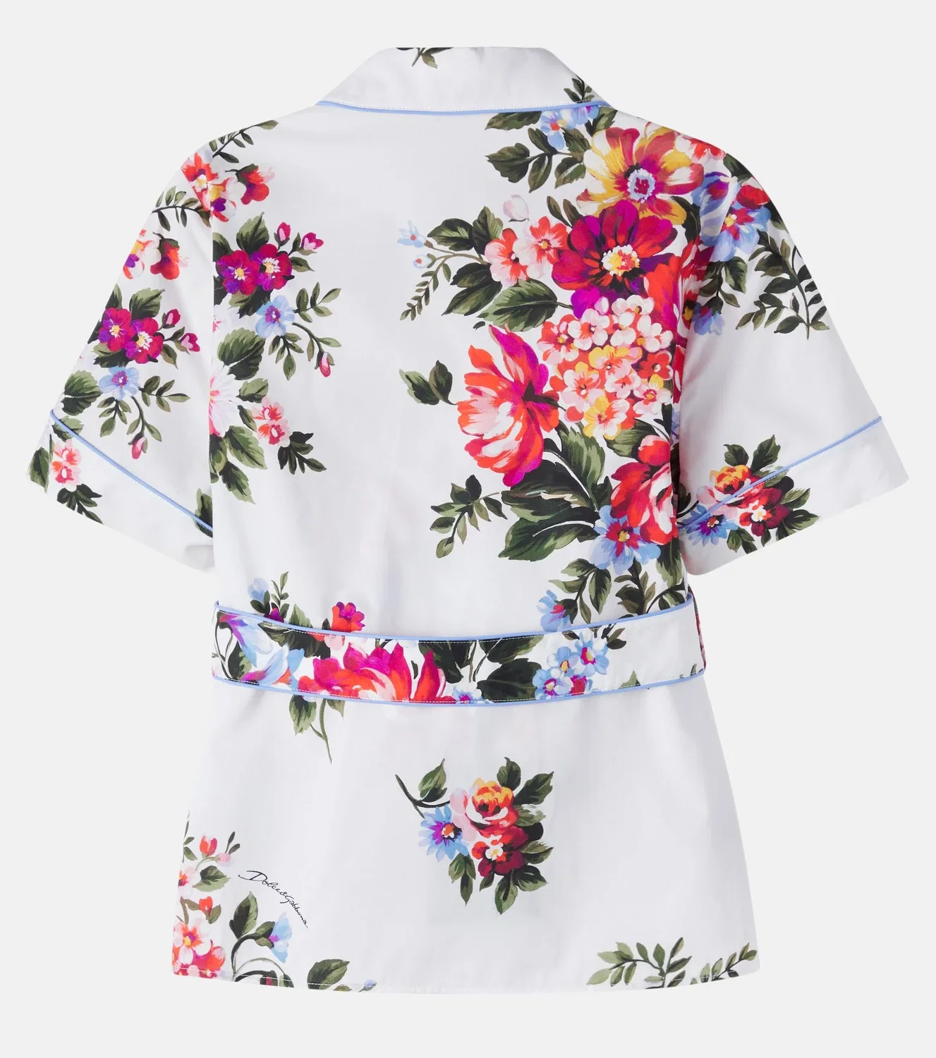 Блузка с цветочным принтом Dolce&Gabbana Kids, белый — фото 2