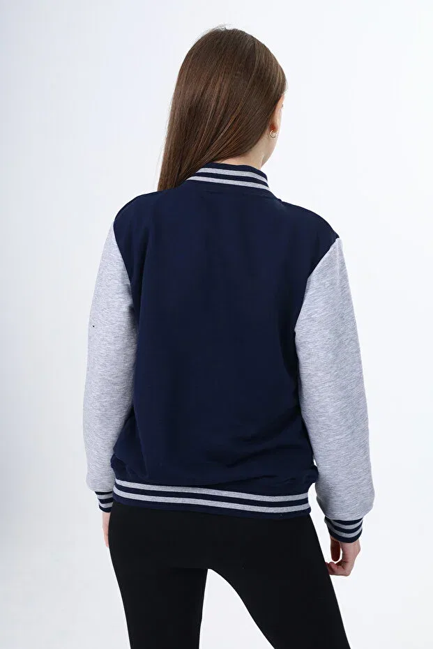 Детский кардиган в полоску Unisex children's college cardigan Toontoy, Navy Blue — фото 4