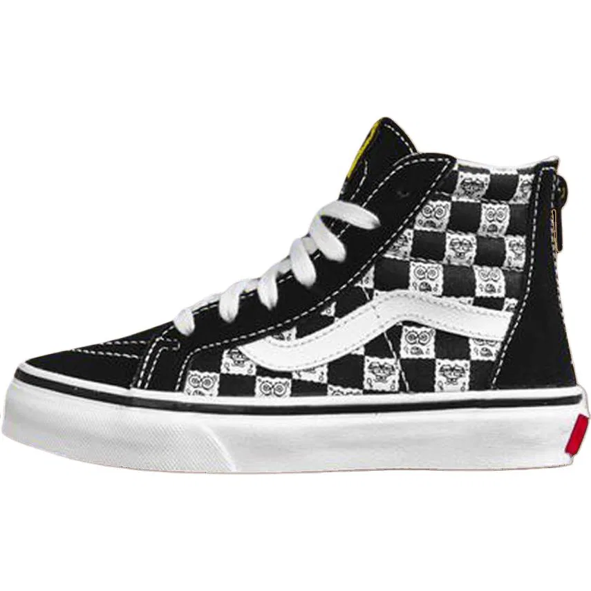 Кроссовки для скейтбординга детские Sk8-Hi Nickelodeon x SpongeBob SquarePants, Black White