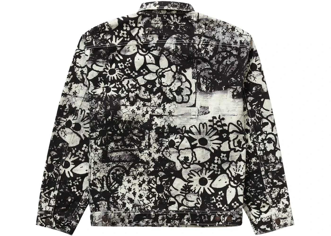 Мужская джинсовая рабочая куртка Supreme Christopher Wool, Black — фото 2