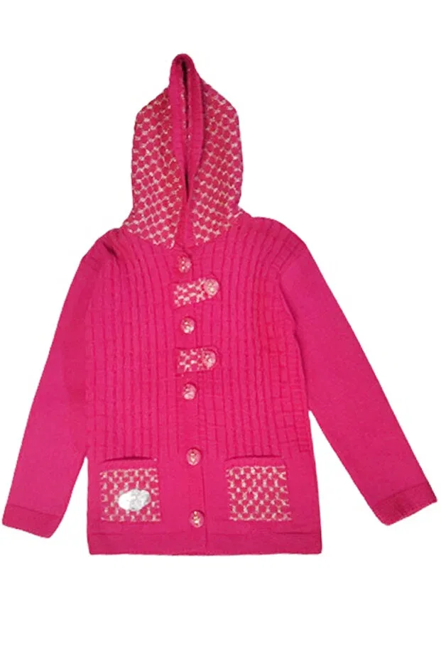 Детский кардиган с капюшоном Cebeci Ticaret, Fluo Ria