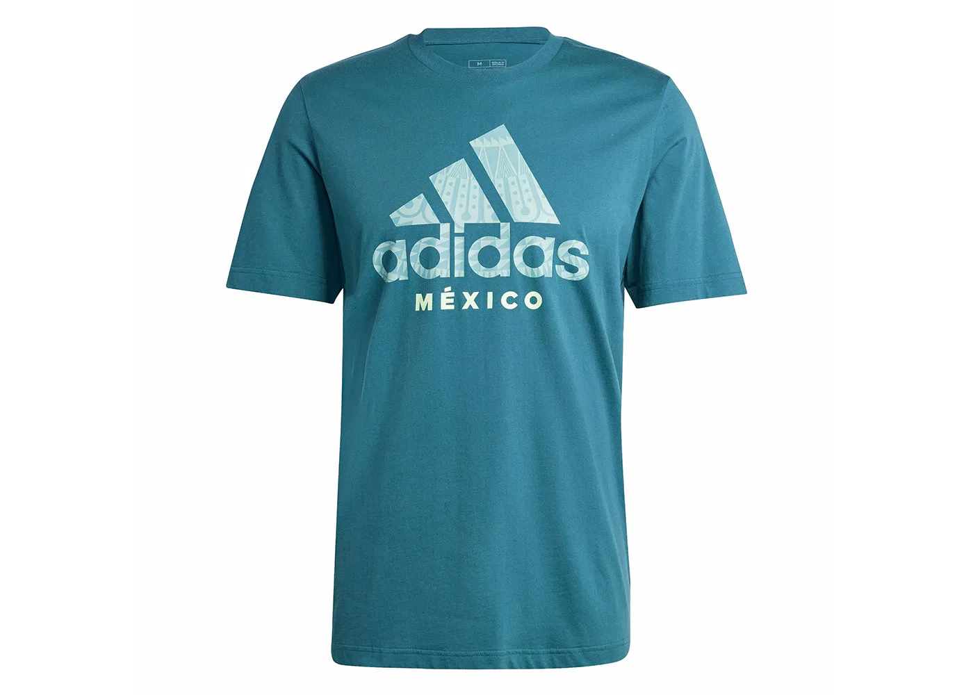 Мужская футболка с принтом Mexico DNA Graphic Tee Adidas, цвет Mystery Green