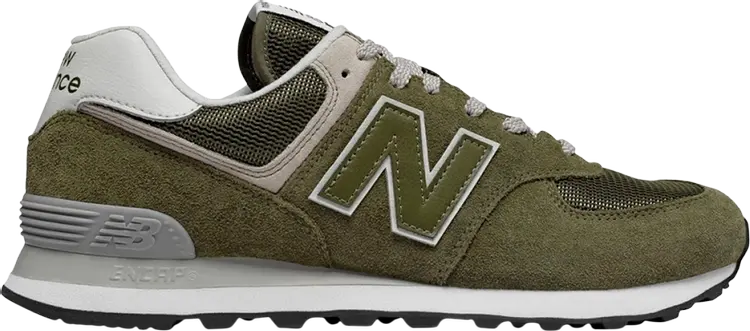 

Кроссовки New Balance 574, белый/светло-зеленый