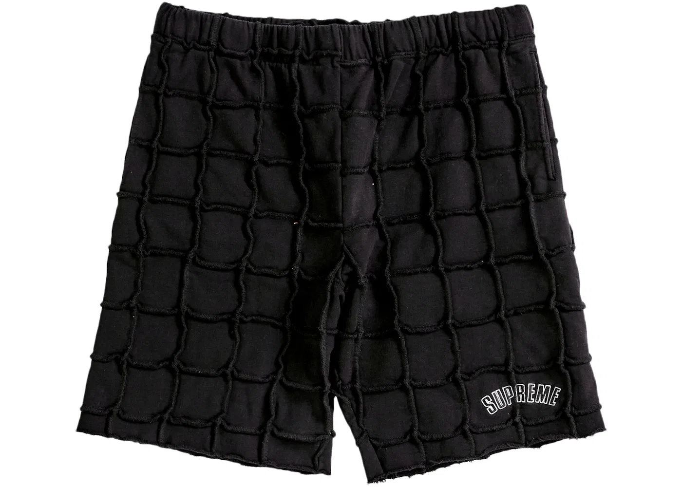 Мужские шорты с принтом Supreme Reverse Patchwork, Black