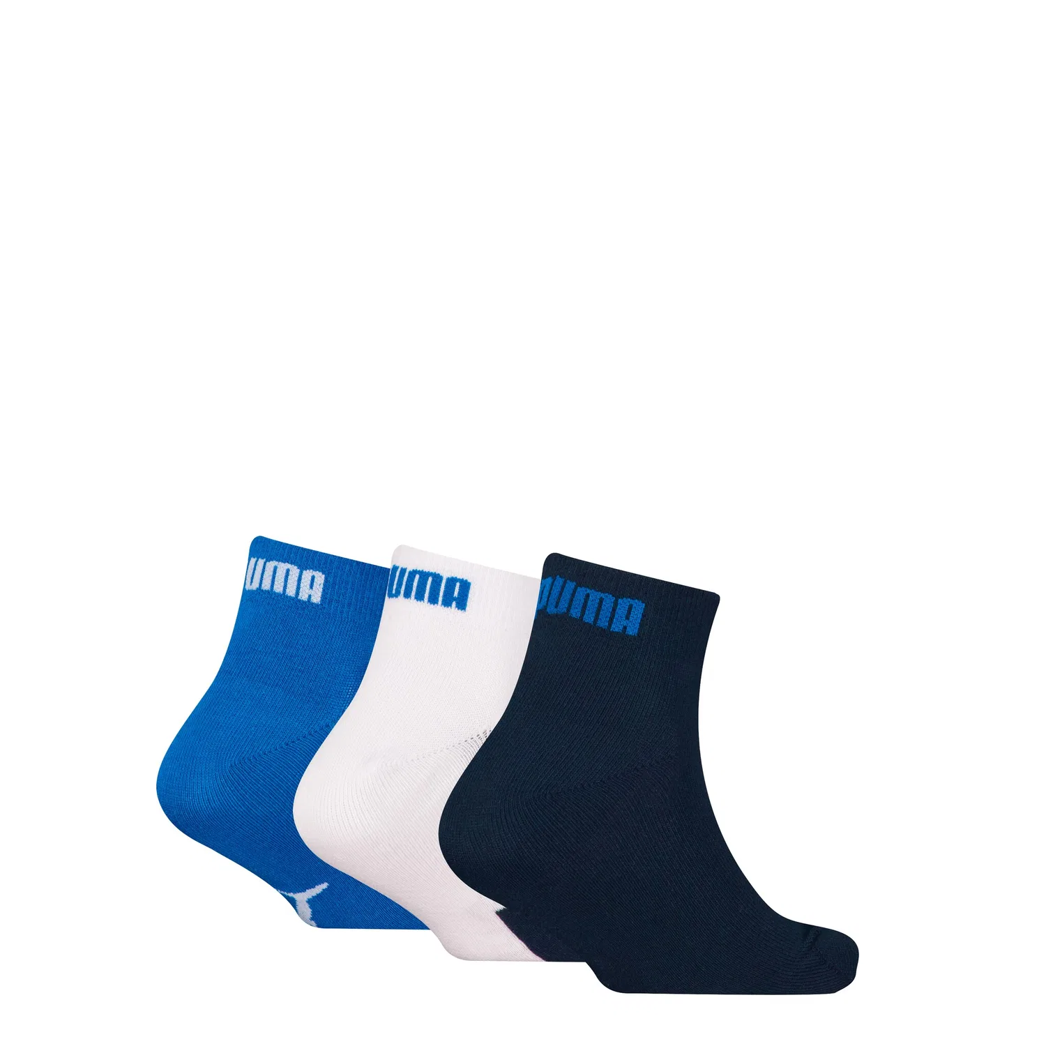 Детские спортивные носки с логотипом Puma, Navy/White/Strong Blue — фото 2